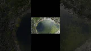 Gobi Lake. Located in Blue Holes National Park, Andros Island, Bahamas. #nature #bahamas #drone