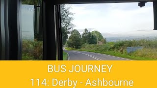 🇬🇧 BUS JOURNEY | High Peak 114: Derby ➔ Ashbourne