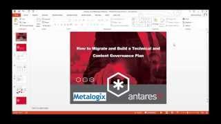 Webinar - SharePoint Governance: How to Migrate and Build a Technical and Content Governance Plan