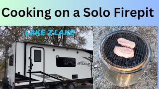 Cooking on a Solo Firepit