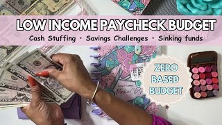 Detailed BUDGET WITH ME | CASH STUFF MY WALLET | USING LOW INCOME  | PAY #2 BIWEEKLY | SEPTEMBER