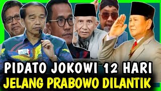 PIDATO JOKOWI MENGHARUKAN 12 HARI SEBELUM PRABOWO DILANTIK TANGGAL 20 OKTOBER 2024