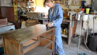 Painting and distressing a dresser