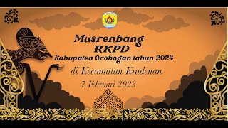 Musrenbang RKPD Kabupaten Grobogan Tahun 2024 // Kecamatan Kradenan