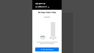 app gave up #sugarlog