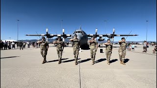 USAFA Sabre Drill Team "Believer" at C-130H, Pikes Peak Regional Airshow 2022