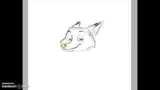 Nick Wilde super fast sketch