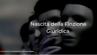 Nascita della FINZIONE GIURIDICA o Uomo di paglia  *** Estratto ***