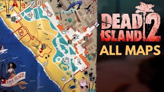 HOW BIG ARE THE MAPS in Dead Island 2? Run Across All Maps