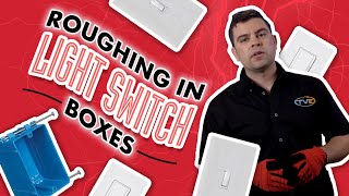 How to Rough in a light switch box | Single Pole