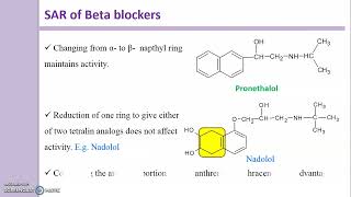 SAR of Beta blockers || SAR of Sympatholytics