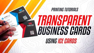 How to make transparent calling card or business card