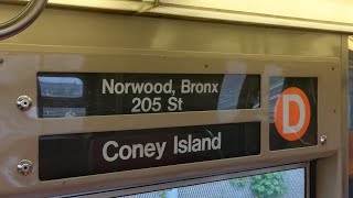 Time for the D train 🔥 Mini D train ride from Coney Island-Stillwell Av to 62st