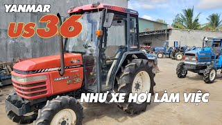 YANMAR US36 (Hàng bãi - cabin máy lạnh) Như xe hơi làm việc !Máy Cày Đức Đạt. ĐT 0986.782.167