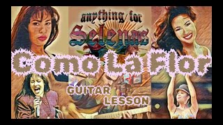 Selena "Como La Flor" Guitar Lesson 🎸(slightly reggae ) Cumbia Style Guitar