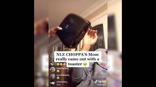 NLE Choppa mom hitting him with a toaster never gets old 😂😂