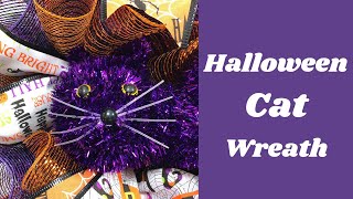 DIY Halloween Cat Wreath | How to Make a Whimsical Halloween Wreath