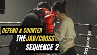 Defending & countering the Jab/Cross sequence 2. #boxing #boxingtraining #boxeo #boxinglife