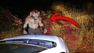 LOBISOMEM ARRASTA O CARRO NO BURACO E TENTA NOS M4T4R