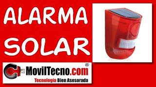 ALARMAS SOLARES con sirena y LUZ destellante - MovilTecno 790