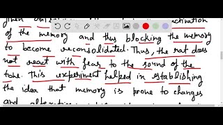 What is reconsolidation? What are the implications of the results of experiments that demonstrate r…