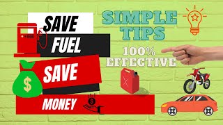 Fuel saving effective tips