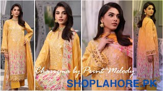 Charizma spring summer 2024 COMBINATION Embroidered Lawn with printed chiffon dupatta