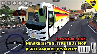 Bus Simulator Indonesia - New Celeste Sleeper Bus Mod - KSRTC Ambari Bus - Android Gameplay FHD #733