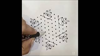 11*6 dots easy beautiful simple Diwali 🪔🌺🍀 rangoli designs అందమైన దీపావళి ముగ్గులు