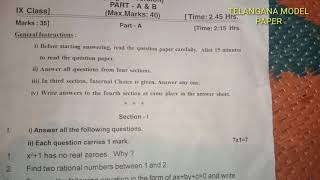 9 CLASS MATHS S A 2 QUESTION PAPER 2019/100%REAL