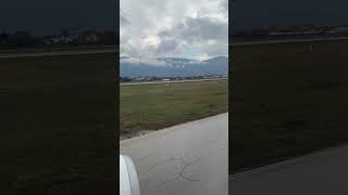 Lufthansa Airbus A319 landing at Sarajevo International Airport