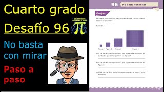 ✅CUARTO GRADO DESAFÍO👉 96 NO BASTA CON MIRAR👓🕵🏻