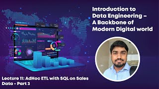 Lecture 11 Ad hoc ETL with SQL on Sales Data Part 3 Urdu Hindi