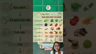 Công thức Salad Eatclean #healthylife #hientrangcoach #healthyfood #giamcan #eatclean #giambeo