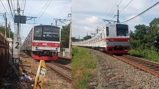 Kumpulan kereta melintas di jalur merah/Hunting special ramadhan/Vincent The Railfans