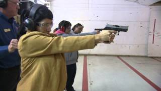 Shooting Guns at shooting range