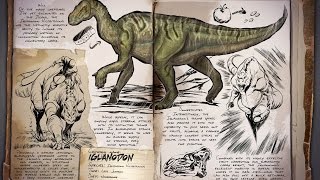 ARK  Survival Evolved Приручение ИГУАНАДОНА.Iguanodon