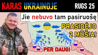 Rugs 25: NEPALENKIAMI! Ukrainiečiai ŠTURMUOJA 2 GYVENVIETES VIENU METU | Karas Ukrainoje Apžvalga