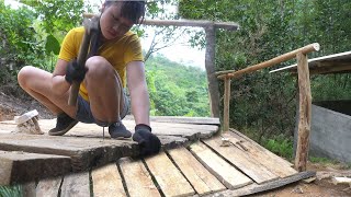 How To Build Wooden House For Goat - Wooden Floors, Column Frames, Green Forest Life, Free Bushcraft