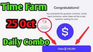 Time Farm Answer Today – Daily Quiz for October 25, 2024