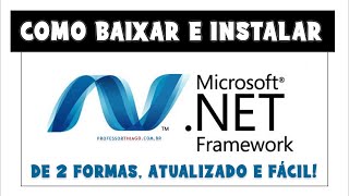 2 FORMAS DE INSTALAR O .NET FRAMEWORK: aumente o desempenho do seu Windows e dos Jogos. ATUALIZADO