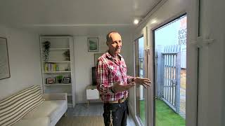 15) Alex Explains How A Door Can Easily Be Repositioned With His New Window/Door Design