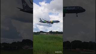 Airbus A321neo Azul (Brasilian Flag Livery)💙✈🇧🇷 #viral #shorts