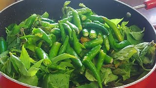 Gongura Pachadi||గోంగూర పచ్చి మిర్చి పచ్చడి 👌🏻😋