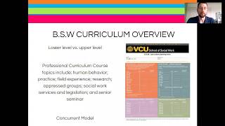 VCU School of Social Work - Curriculum Overview - 2020 New Student Orientation