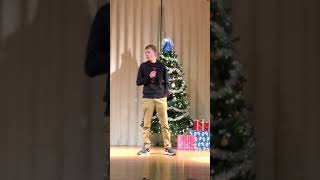 Reagan singing “I’ll Be Home For Christmas”