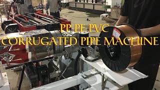 hdpe pp pvc single wall corrugated pipe machine operating instructions