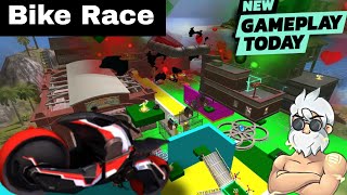 Bike Race In Free Fire| Craftland Map Race | Super Hard | Bike Race Craftland Code | Free Fire Max