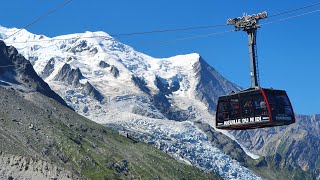 Aiguille du Midi Cable Car Ascent and Descent TimeWarp