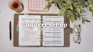 💵 May Budget Set Up | A5 Ring Agenda | Erin Condren Petite Planner | Cloth & Paper